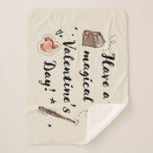 Heb een Magische Valentijnsdag Sherpa Deken (Voorkant)