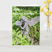 Heb een magische verjaardag kaart (Gele Bloem)