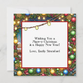 Heb een Mare-y kerst | Horse Pun gepersonaliseerd Kaart (Achterkant)