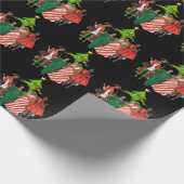 Heb een Melanin-kerst-zwart meisje met een magisch Cadeaupapier (Hoek)