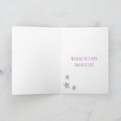 Heb een Meowgical Birthday Schattigee Cat Wizard Kaart (Binnen)