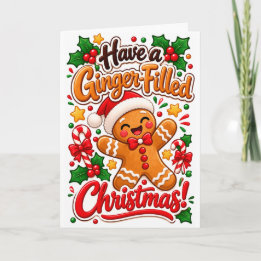 Heb een met gember gevulde Kerstmis – Grappige Gem Kaart