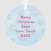 Heb een miauw-y Christmas Kitty Cat Cartoon Ornament (achterkant)