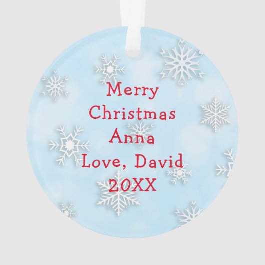 Heb een miauw-y Christmas Kitty Cat Cartoon Ornament (achterkant)