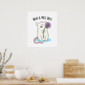 Heb een Mice Day Funny Mouse Pun Poster (Keuken)