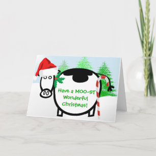 Heb een MOO-ST Wonderful Christmas! - - Feestdagen Kaart