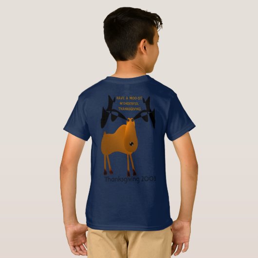 Heb een Moo-st Wonderful Thanksgiving T-shirt (Achterkant volledig)