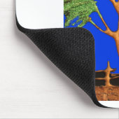 Heb een mooie dag Afrikaanse ECO Blue Sky Acacia-b Muismat (Hoek)