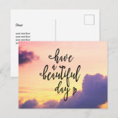 heb een mooie dag briefkaart (Voorkant / Achterkant)