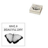 Heb een mooie dag vlinder rubberstempel (Gestempeld)