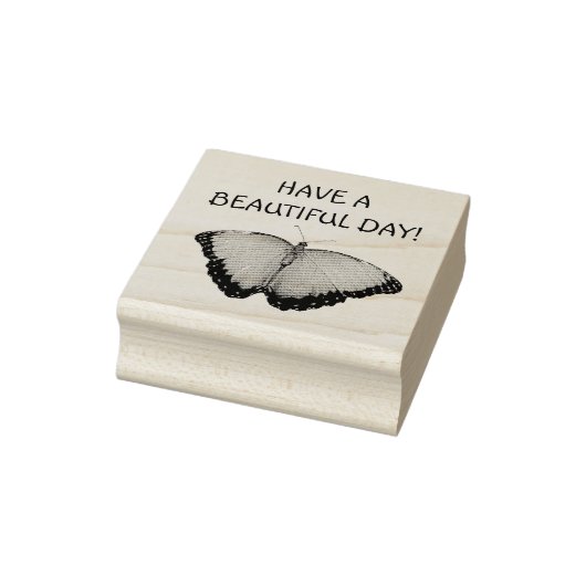 Heb een mooie dag vlinder rubberstempel (Stempel)