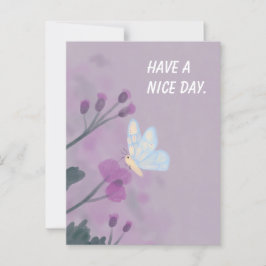 Heb een mooie dag vlinderkaart briefkaart