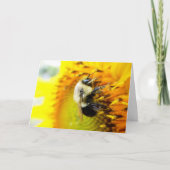 Heb een mooie Kaart van de dagbloem van de bijen (Voorkant)