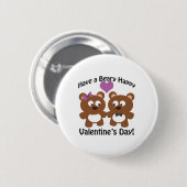 Heb een mooie Valentijnsdag! Ronde Button 5,7 Cm (Voorkant /achterkant)
