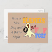 Heb een Nice Day Briefkaart Horizontale Sjabloon (Voorkant / Achterkant)