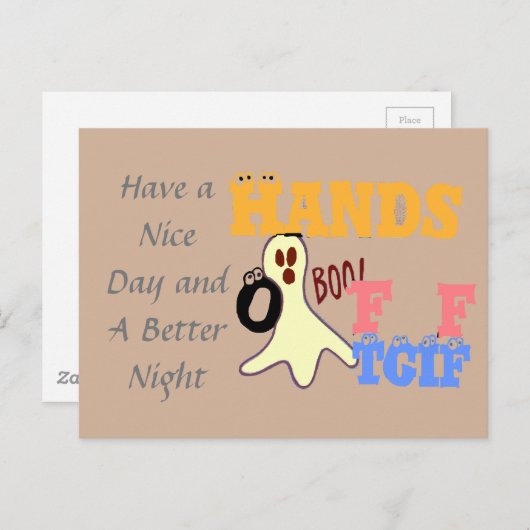 Heb een Nice Day Briefkaart Horizontale Sjabloon (Voorkant / Achterkant)