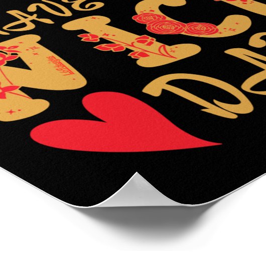 HEB EEN NICE DAY inspirerend Poster (Hoek)