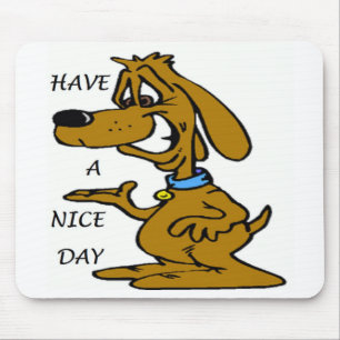 "HEB EEN NICE DAY" PUPPY DOG MUISMAT
