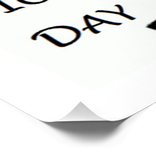 "HEB EEN NICE DAY" PUPPY DOG POSTER (Hoek)