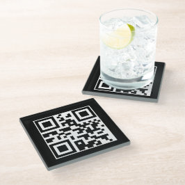 Heb een Nice Day QR-code Glazen Onderzetter