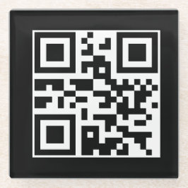 Heb een Nice Day QR-code Glazen Onderzetter