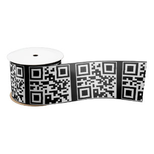 Heb een Nice Day QR-code Satijnen Lint