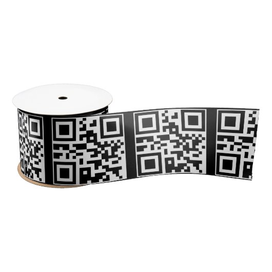 Heb een Nice Day QR-code Satijnen Lint (Spoel)