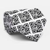 Heb een Nice Day QR-code Stropdas (Opgerold)