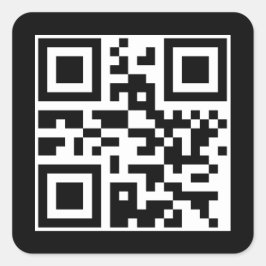 Heb een Nice Day QR-code Vierkante Sticker