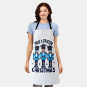 Heb een notenkraker kerstfeest schort (Gedragen)