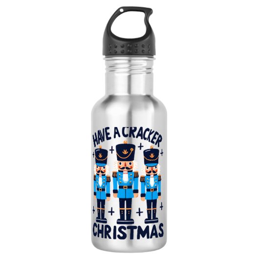 Heb een notenkraker kerstfeest waterfles (Voorkant)
