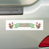 Heb een NUTTIG GOED kerstvakantieeekhoorns Bumpersticker (Op auto)