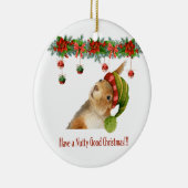 Heb een Nutty Good Christmas Squirrel Custom Year Keramisch Ornament (Rechts)