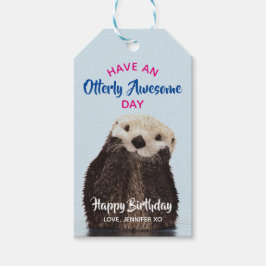 Heb een Otter Foto van de Geweldige Dag van de Sto Cadeaulabel
