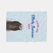 Heb een Otter Foto van de Geweldige Dag van de Sto Fleece Deken (Voorkant (Horizontaal))