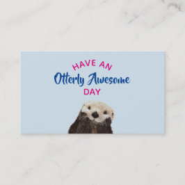 Heb een Otter Foto van de Geweldige Dag van de Sto Visitekaartje