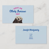 Heb een Otter Foto van de Geweldige Dag van de Sto Visitekaartje (Voorkant / Achterkant)