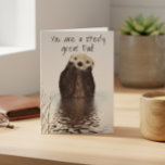 Heb een Otterlijk Verjaardagsfeest Otter Kaart<br><div class="desc">Dit ontwerp is gemaakt met digitale kunst. Het kan worden gepersonaliseerd in het voorziene gebied of aangepast door de optie "Klik om verder aan te passen" te kiezen en de naam, initialen of woorden te wijzigen. U kunt ook de tekstkleur en -stijl wijzigen of de tekst verwijderen voor een ontwerp...</div>