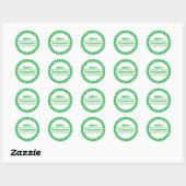 Heb een Padsitief Wonderful St. Patrick's Day Ronde Sticker (Vel)