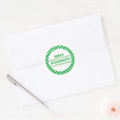 Heb een Padsitief Wonderful St. Patrick's Day Ronde Sticker (Envelop)