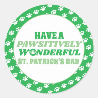Heb een Padsitief Wonderful St. Patrick's Day Ronde Sticker