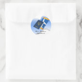 Heb een paspoort, zal reizen ronde sticker (Tas)