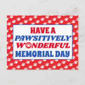Heb een Pawsitief wondervolle Memorial Day Briefkaart (Voorkant)