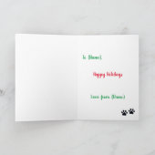 Heb een Pawsome Kerstfeestay van Dog Kaart (Binnen)