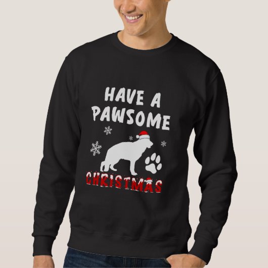 Heb een pawsome kerstman, Duitse Shepherd San Trui (Voorkant)