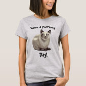 Heb een peesdag! Kat schilderen in een T-shirt (Voorkant)