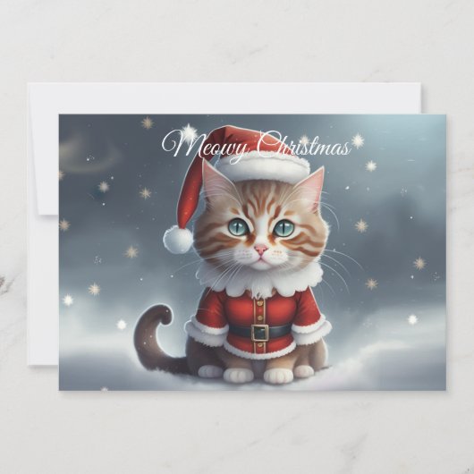 Heb een perfecte kerst ~ Miauw ^-^ Feestdagenkaart (Voorkant)