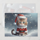 Heb een perfecte kerst ~ Miauw ^-^ Feestdagenkaart (Voorkant / Achterkant)