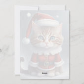 Heb een perfecte kerst ~ Miauw ^-^ Feestdagenkaart (Achterkant)