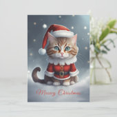 Heb een perfecte kerst ~ Miauw ^-^ Kaart (Staand voorkant)
